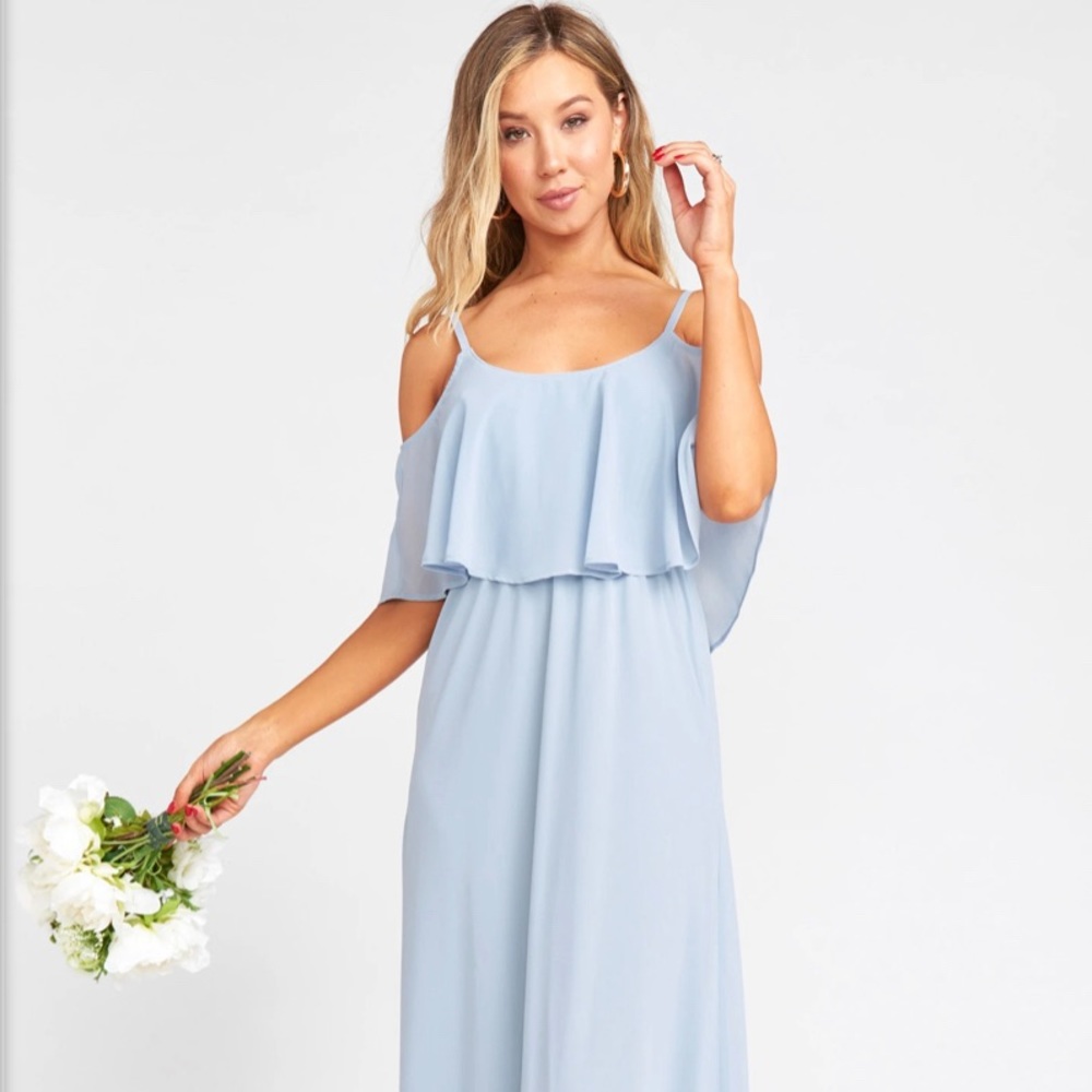 Show Me Your Mumu Bridesmaid Dress Blue